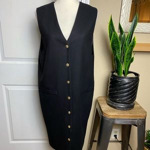 Norton McNaughton Vintage 100% Virgin Wool Gold Button Down Jumper